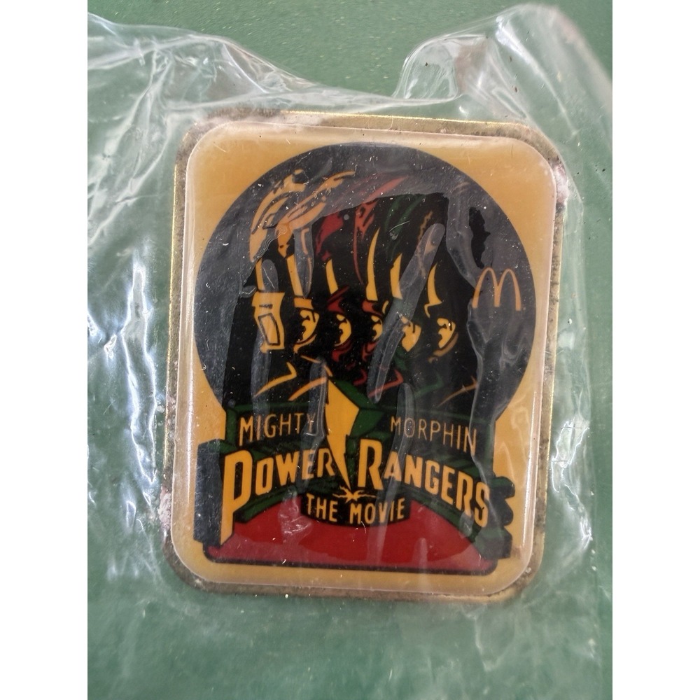 McDonald's Mighty Morphin Power Rangers The Movie Lapel Pin 90s Y2K New MADE USA